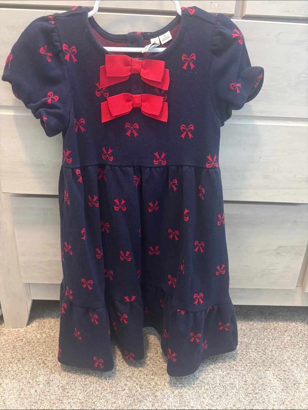 Blue and Red Girls Dress